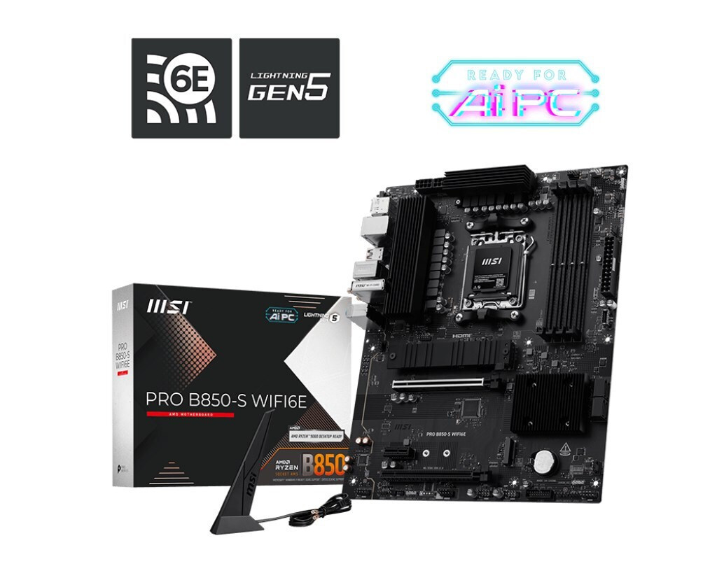 MSI PRO B850-S WIFI6E Motherboard ATX με AMD AM5 Socket <span style="color: white; visibility:visible;">4711377365338</span>