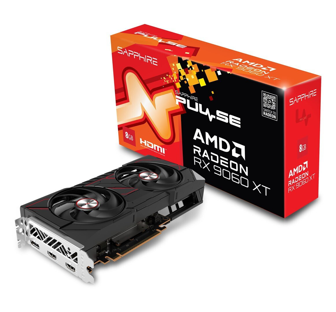 Sapphire Radeon RX 9060 XT 8GB GDDR6 Pulse Κάρτα Γραφικών 11350-04-20G <span style="color: white; visibility:visible;">4895106296404</span>