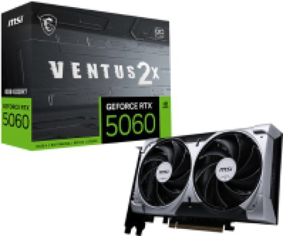 MSI GeForce RTX 5060 8GB GDDR7 Ventus 2X OC Κάρτα Γραφικών 602-V537-24S V537-002R <span style="color: white; visibility:visible;">4711377344272</span>