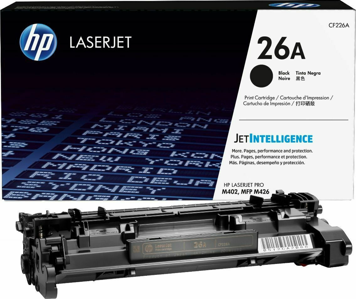 HP 26A Γνήσιο Toner Laser Εκτυπωτή Μαύρο 3100 Σελίδων (CF226A) <span style="color: white; visibility:visible;">0889296154761</span>