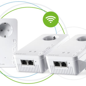 Devolo Magic 2 WiFi Next Multiroom Kit (DE) Powerline Τριπλό για Ασύρματη Σύνδεση Wi‑Fi 5 με Passthrough Πρίζα και 2 Θύρες Gigabit Ethernet <span style="color: white; visibility:visible;">4250059686250</span>