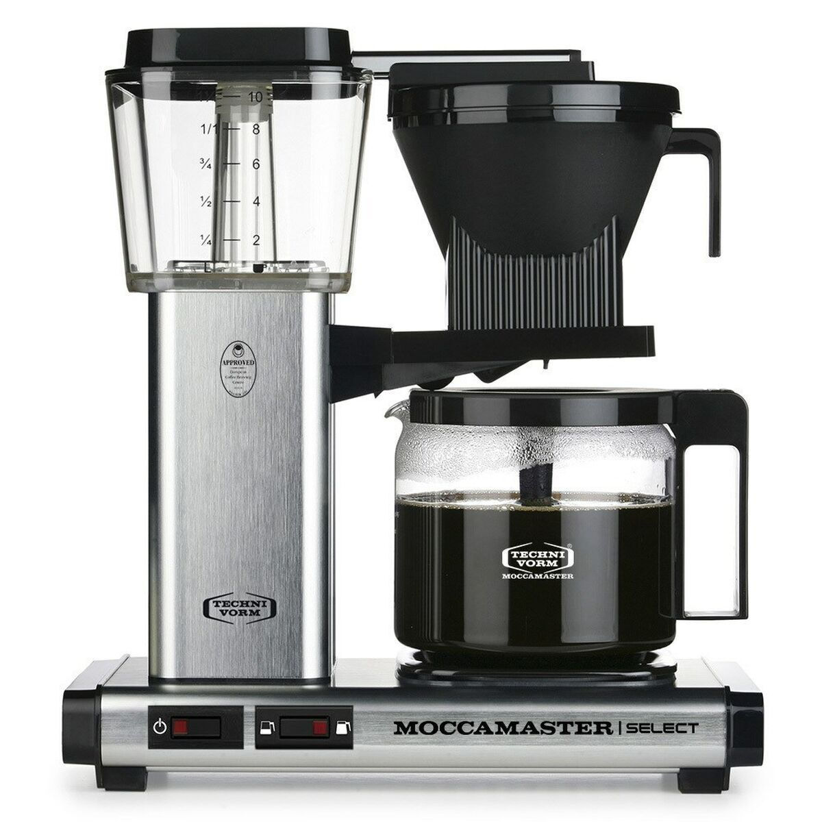 Moccamaster KBG Select Καφετιέρα Φίλτρου 1520W Silver Brushed <span style="color: white; visibility:visible;">8712072539792</span>