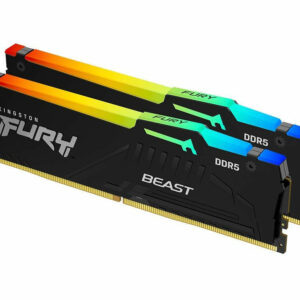 Kingston Fury Beast RGB DDR5 32GB RAM με 2x16GB Modules και Ταχύτητα 6800 για Desktop KF568C34BBEAK2-32 <span style="color: white; visibility:visible;">0740617342925</span>