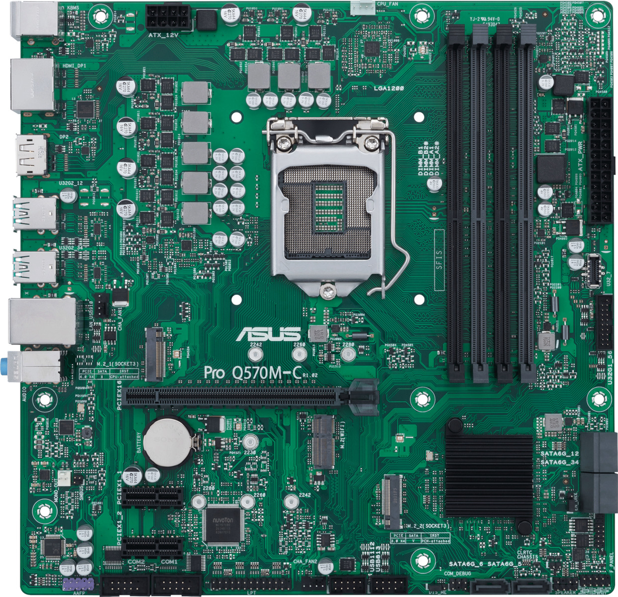 Asus Pro Q570M-C/CSM Motherboard Micro ATX με Intel 1200 Socket <span style="color: white; visibility:visible;">4711081165248</span>