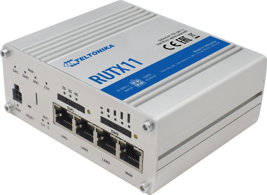 Teltonika RUTX11 Ασύρματο 4G Mobile Router Wi‑Fi 5 με 4 Θύρες Gigabit Ethernet <span style="color: white; visibility:visible;">4779027312378</span>