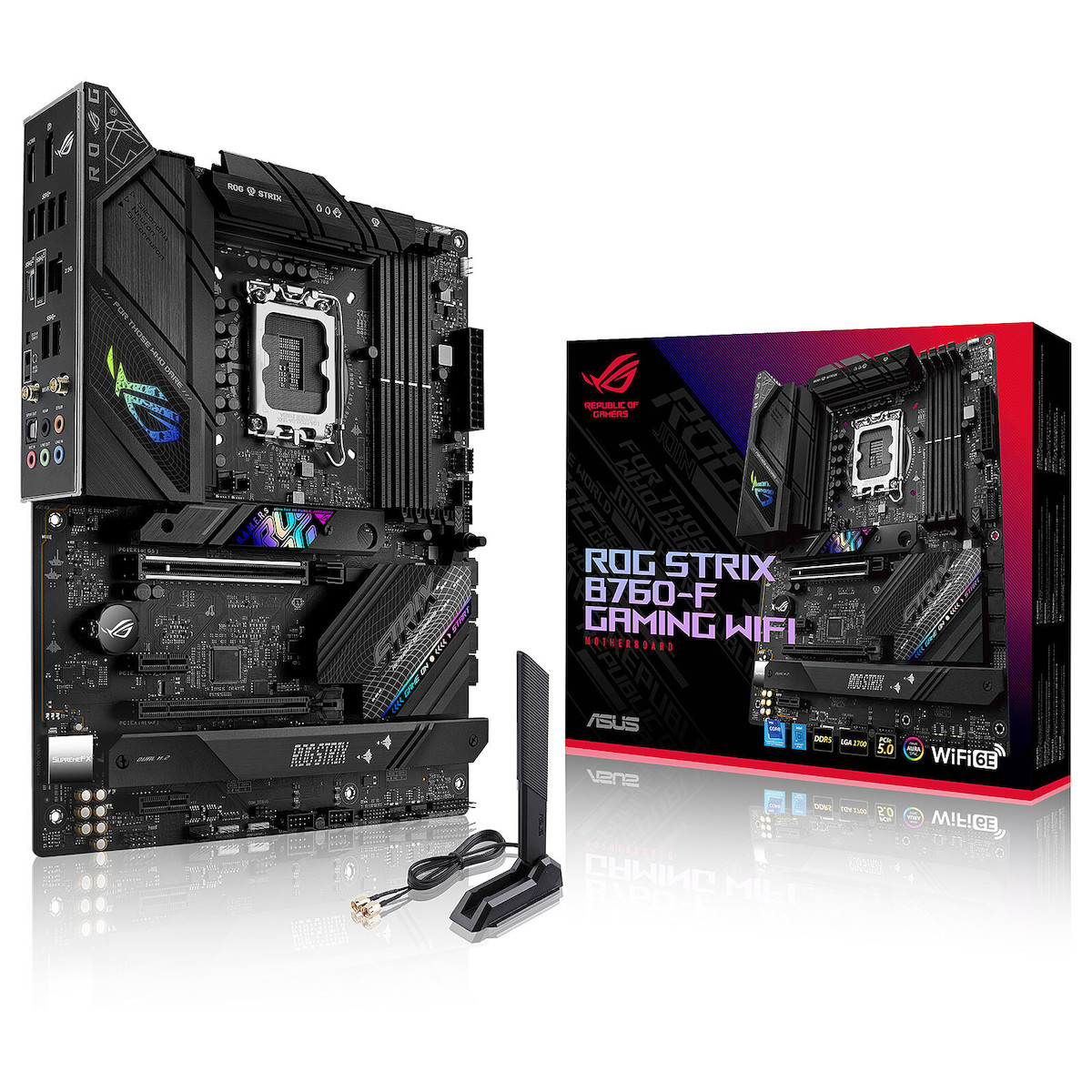 Asus Rog Strix B760-F Gaming WIFI Motherboard ATX με Intel 1700 Socket <span style="color: white; visibility:visible;">4711081974666</span>