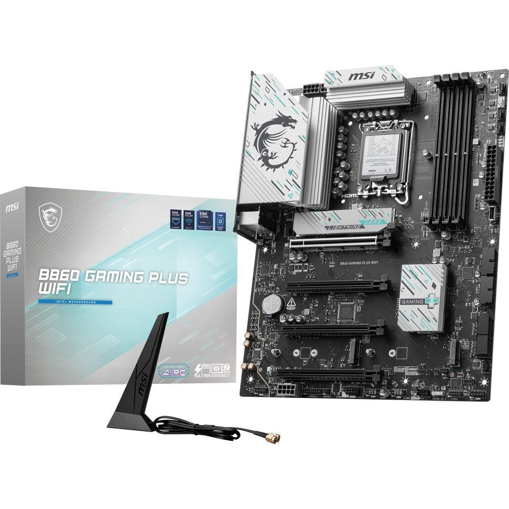 MSI B860 Gaming Plus WIFI Motherboard ATX με Intel 1851 Socket <span style="color: white; visibility:visible;">4711377289764</span>
