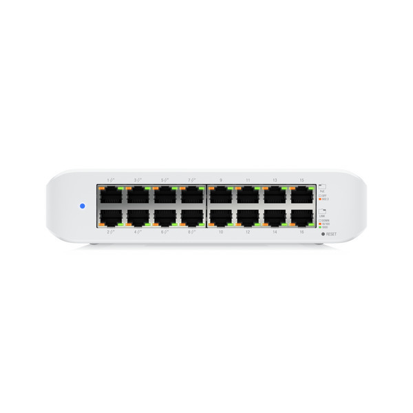 Ubiquiti Switch Lite 16 Managed L2 PoE+ Switch με 16 Θύρες Gigabit (1Gbps) Ethernet <span style="color: white; visibility:visible;">0010023884000,0810010071163</span>