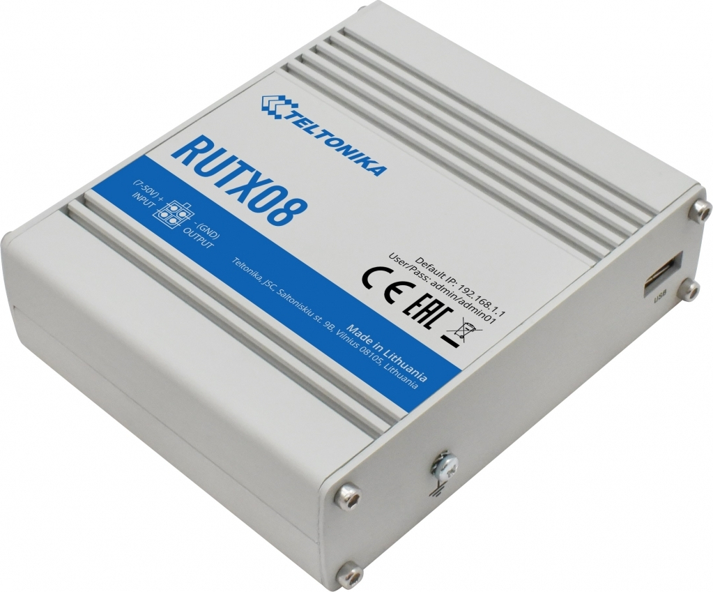 Teltonika RUTX08 Router με 4 Θύρες Gigabit Ethernet <span style="color: white; visibility:visible;">4779027312477</span>