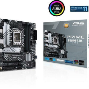 Asus Prime B660M-A D4-CSM Motherboard Micro ATX με Intel 1700 Socket <span style="color: white; visibility:visible;">4711081508045</span>