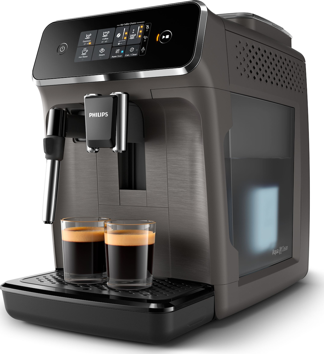 Philips Series 2200 Αυτόματη Μηχανή Espresso 1500W Πίεσης 15bar με Μύλο Άλεσης Γκρι <span style="color: white; visibility:visible;">8710103894735,8710103894742</span>
