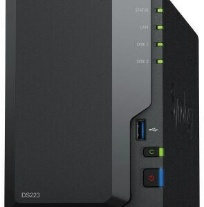 Synology DiskStation DS223 NAS Tower με 2 θέσεις για HDD/SSD <span style="color: white; visibility:visible;">4711174724772</span>