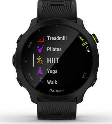 Garmin Forerunner 55 42mm Αδιάβροχο Smartwatch με Παλμογράφο (Black) <span style="color: white; visibility:visible;">0753759279639</span>