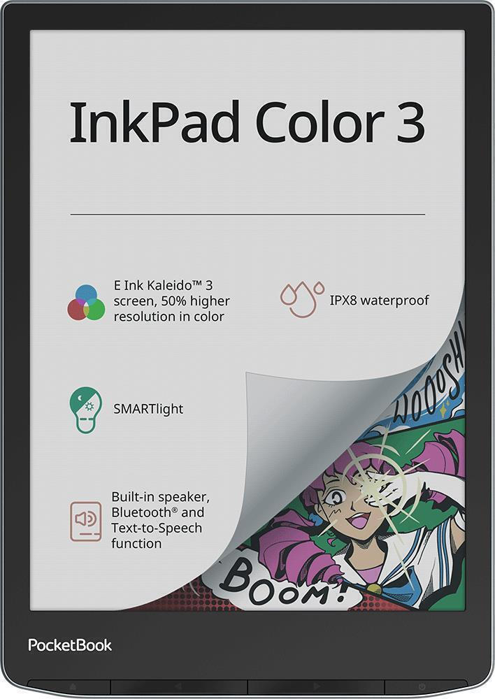 Pocketbook InkPad Color 3 με Οθόνη Αφής 7.8" (32GB) Μαύρο <span style="color: white; visibility:visible;">7640152093937</span>