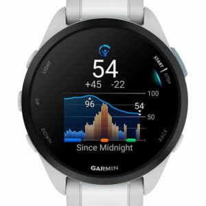 Garmin Forerunner 165 43mm Αδιάβροχο Smartwatch με Παλμογράφο (Mist Gray/Whitestone) <span style="color: white; visibility:visible;">0753759326609</span>
