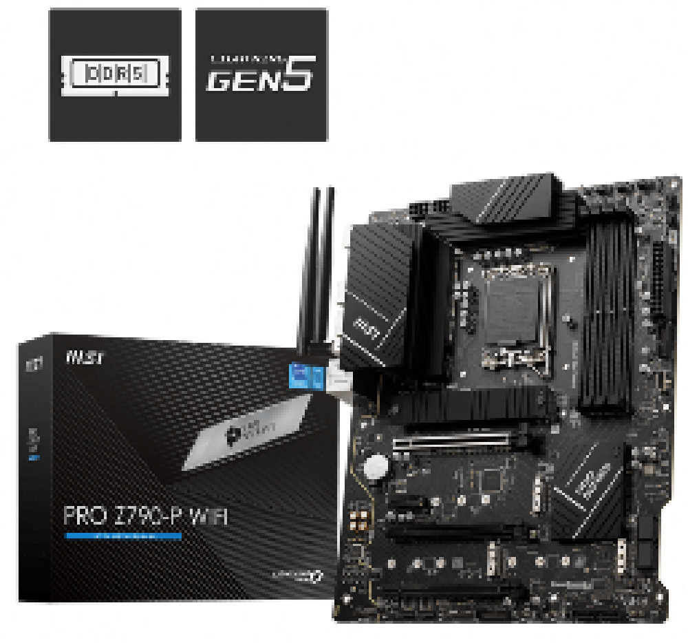 MSI PRO Z790-P WIFI Motherboard ATX με Intel 1700 Socket <span style="color: white; visibility:visible;">4711377015738</span>
