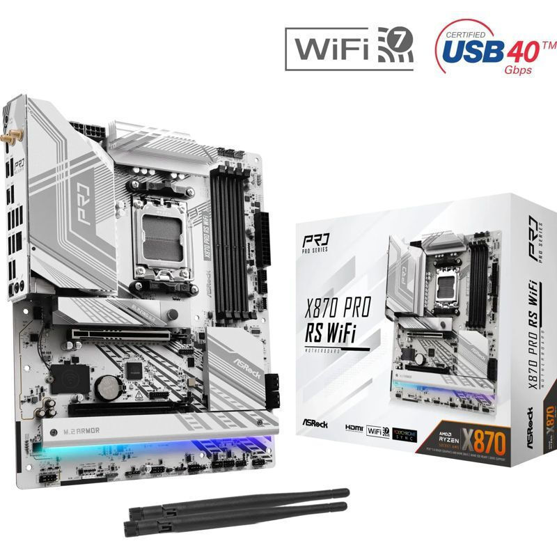 ASRock X870 Pro RS WiFi Motherboard ATX με AMD AM5 Socket <span style="color: white; visibility:visible;">4710483949333</span>