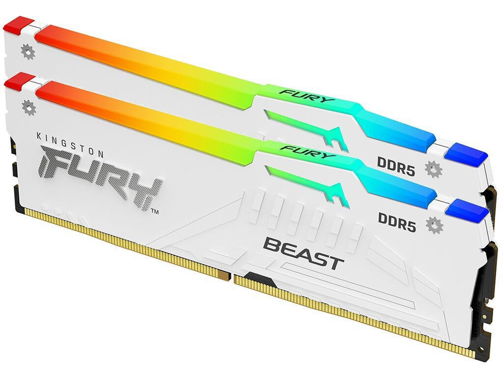 Kingston Fury Beast RGB DDR5 64GB RAM με 2x32GB Modules και Ταχύτητα 6000 για Desktop KF560C30BWEAK2-64 <span style="color: white; visibility:visible;">0740617343298</span>