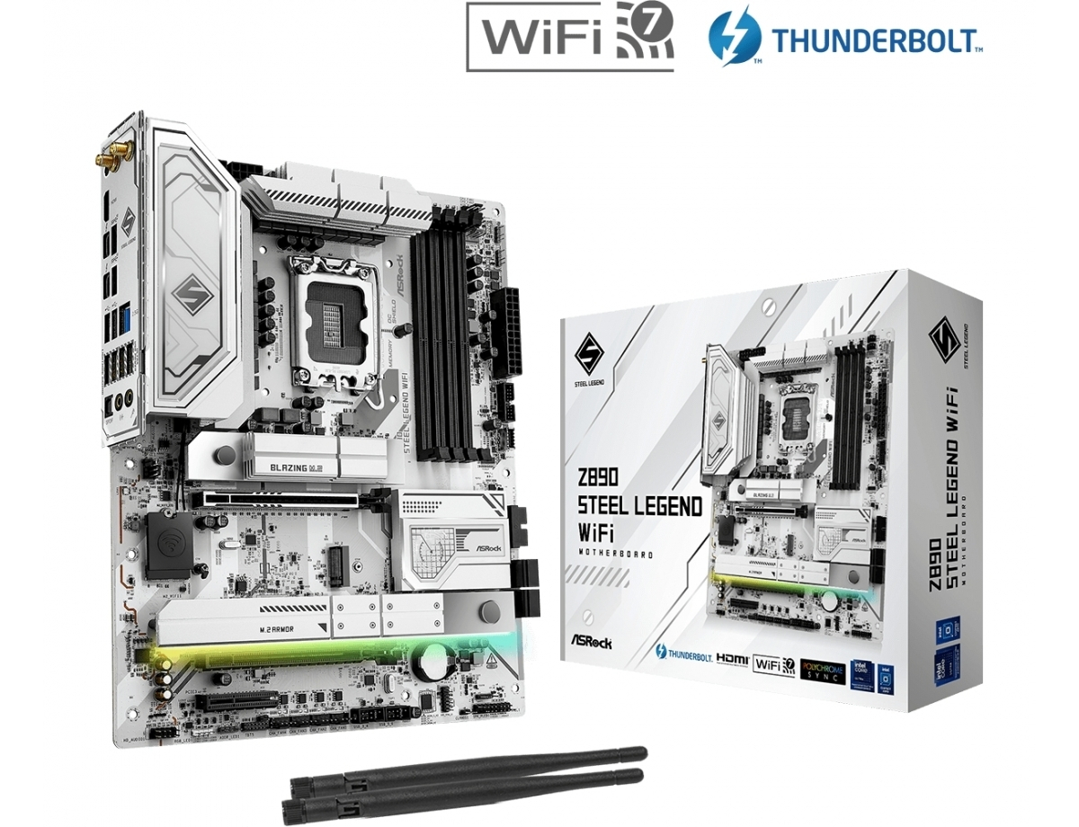 ASRock Z890 Steel Legend WiFi Motherboard ATX με Intel 1851 Socket <span style="color: white; visibility:visible;">4710483947520</span>