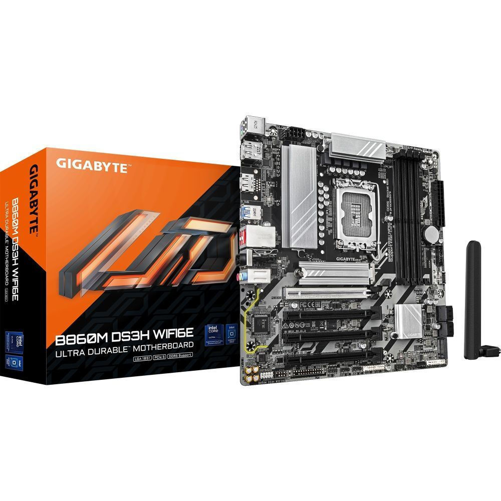 Gigabyte B860M DS3H WIFI6E Motherboard Micro ATX με Intel 1851 Socket <span style="color: white; visibility:visible;">4719331866815</span>