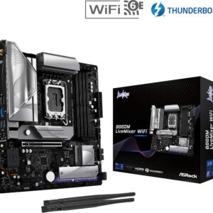 ASRock B860M LiveMixer WiFi Motherboard Micro ATX με Intel 1851 Socket <span style="color: white; visibility:visible;">4711581490314</span>