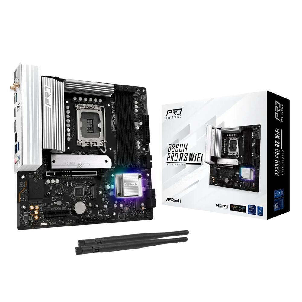 ASRock B860M Pro RS Wi-Fi Motherboard Micro ATX με Intel 1851 Socket <span style="color: white; visibility:visible;">4711581490284</span>