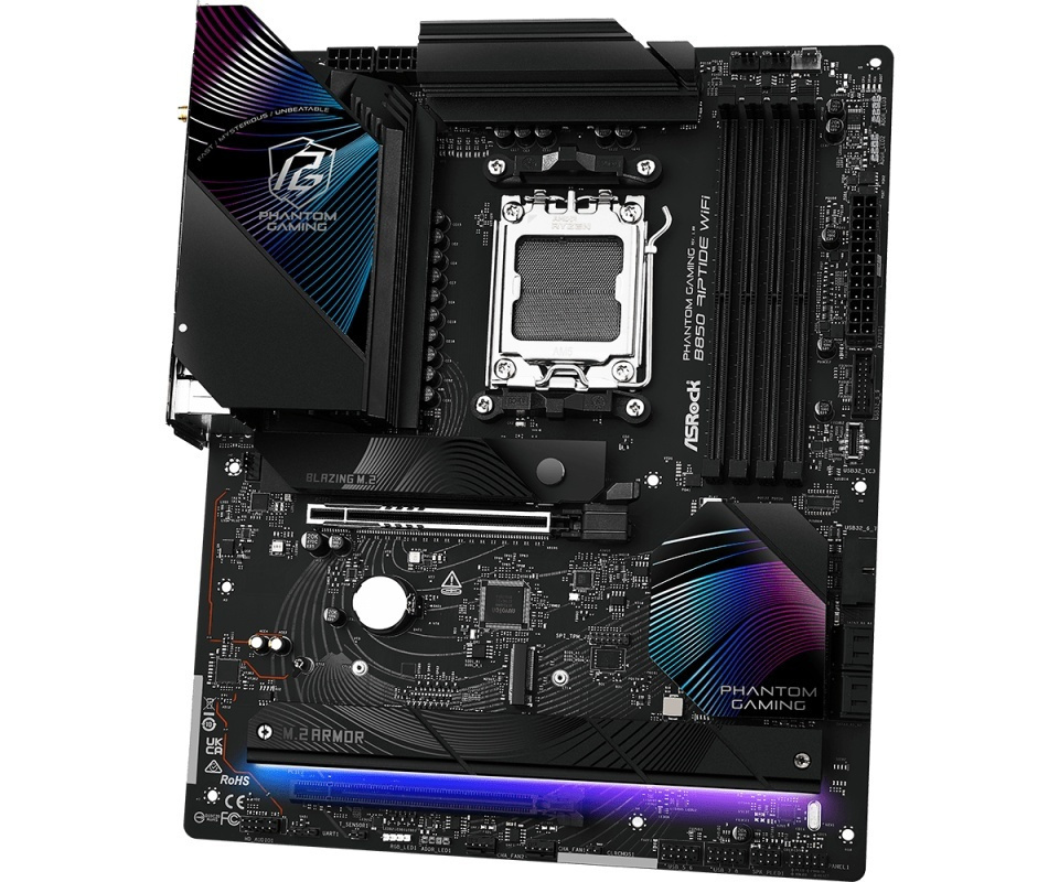 ASRock PHANTOM GAMING B850 Riptide WiFi Motherboard ATX με AMD AM5 Socket <span style="color: white; visibility:visible;">4711581490079</span>