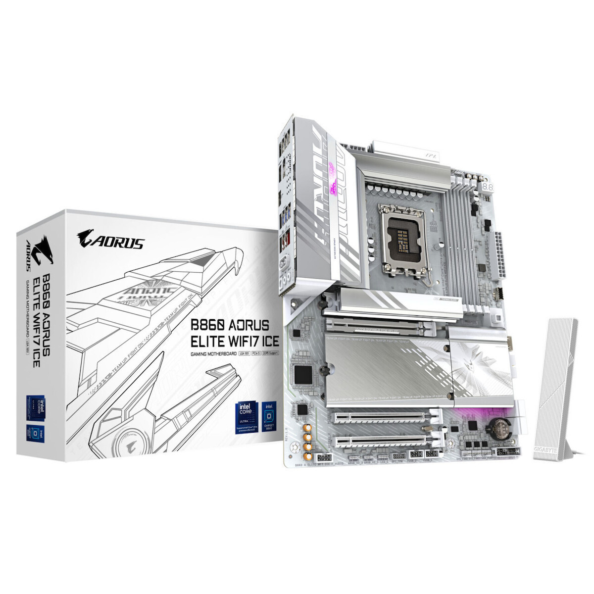 Gigabyte B860 Aorus Elite WIFI7 Ice Motherboard ATX με Intel 1851 Socket <span style="color: white; visibility:visible;">4719331866846</span>