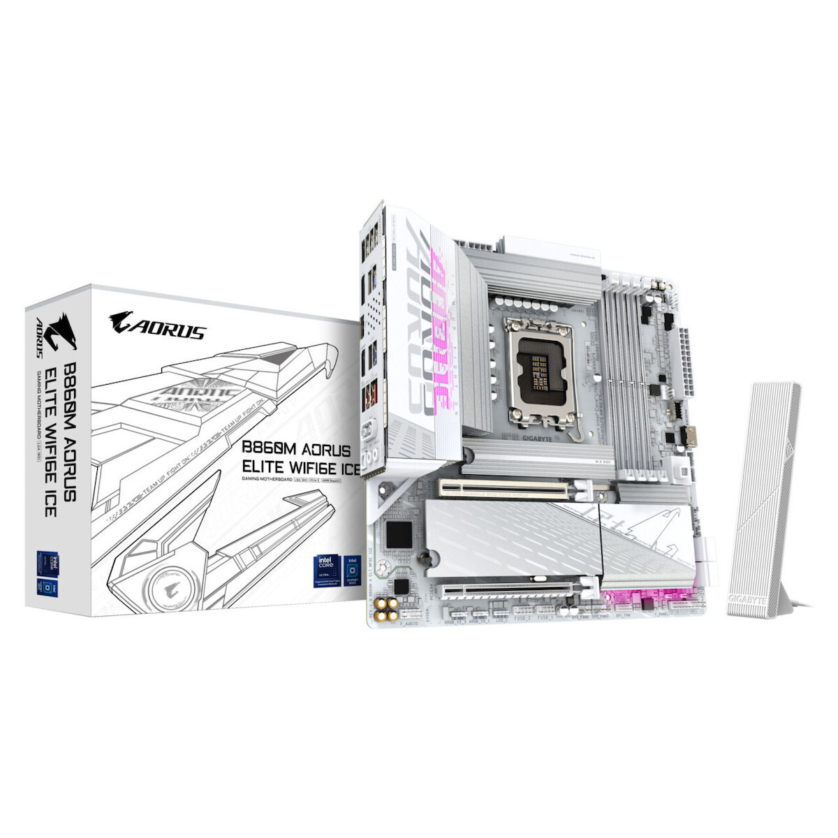 Gigabyte B860M Aorus Elite WIFI6E Ice Motherboard Micro ATX με Intel 1851 Socket <span style="color: white; visibility:visible;">4719331867164</span>