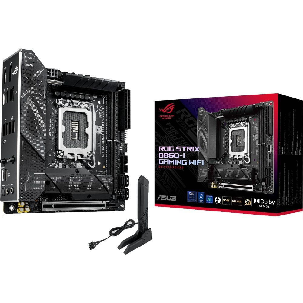 Asus Rog Strix B860-I Gaming WIFI Motherboard Mini ITX με Intel 1851 Socket <span style="color: white; visibility:visible;">4711387815991</span>