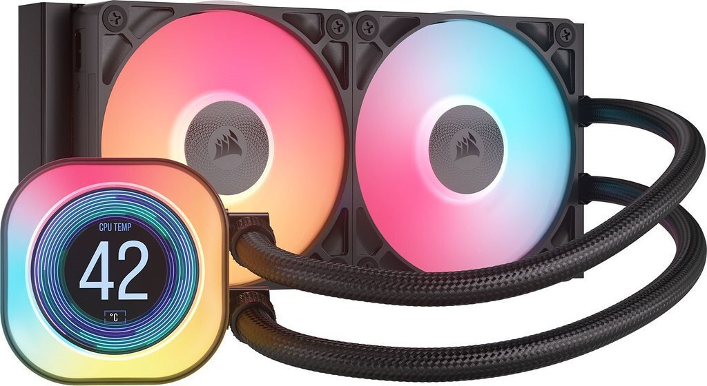 Corsair iCUE Link Titan RX RGB LCD Υδρόψυξη Επεξεργαστή Διπλού Ανεμιστήρα 120mm για Socket AM4/AM5/1700 <span style="color: white; visibility:visible;">0840440482949</span>