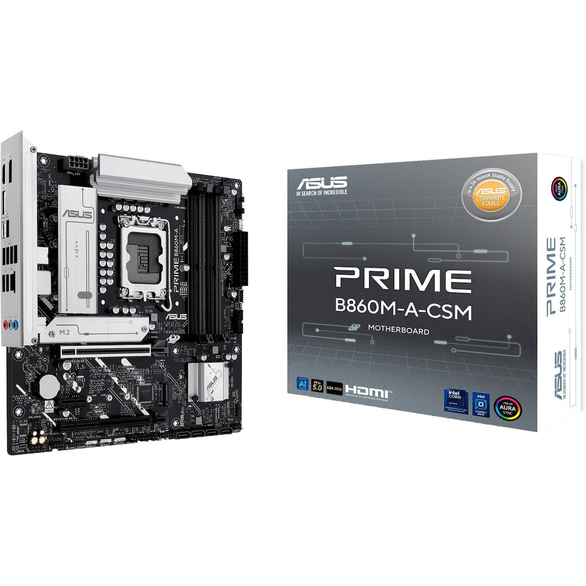 Asus Prime B860M-A-CSM Motherboard Micro ATX με Intel 1851 Socket <span style="color: white; visibility:visible;">4711387819869</span>